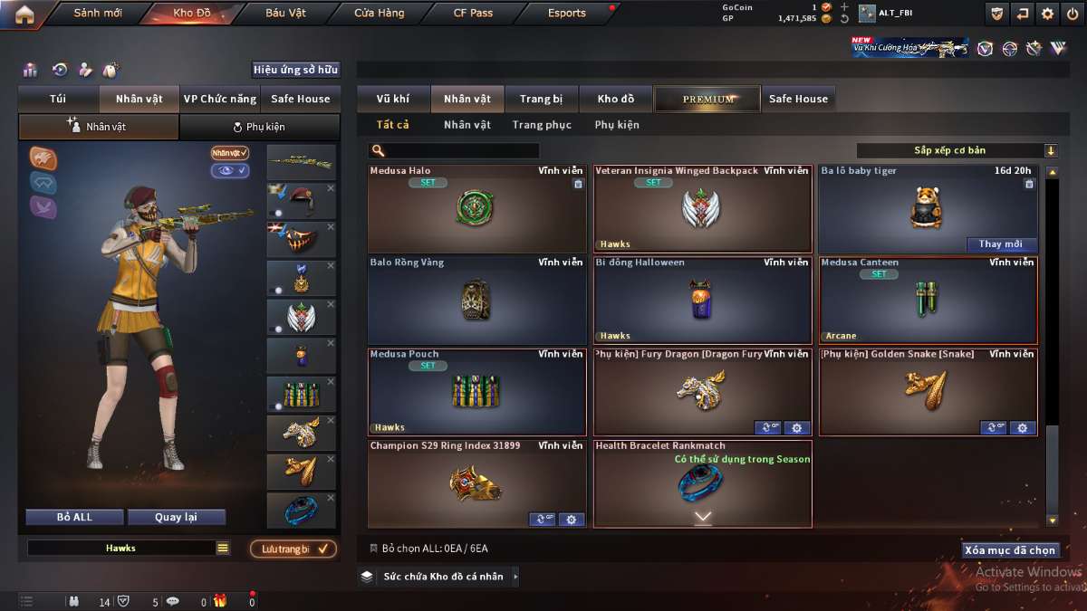 shop acc cf uy tin gia re